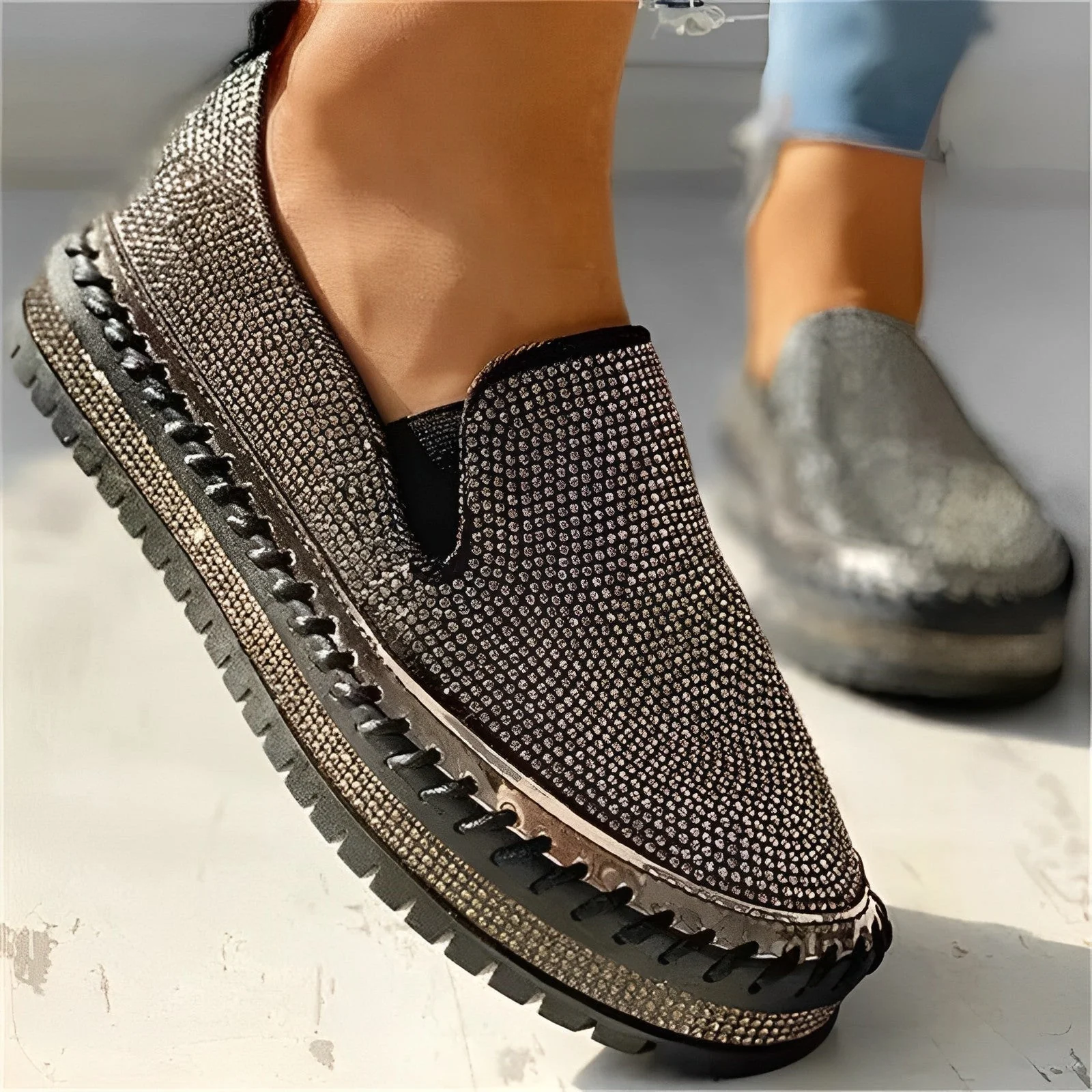 Flor® | Stylish Glittery Party Loafers - Image 6