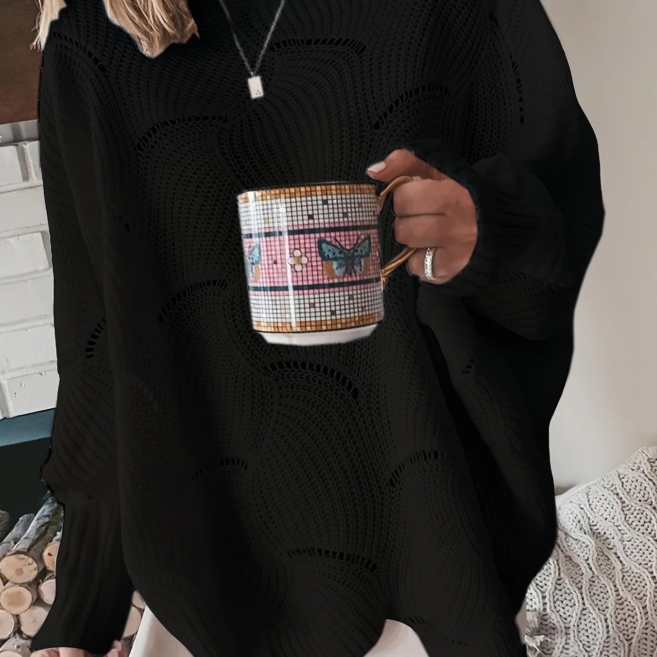 Flor | Women's rib knit sweater - Image 13