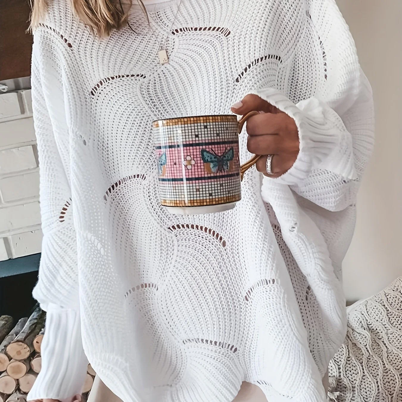 Flor | Women's rib knit sweater - Image 17