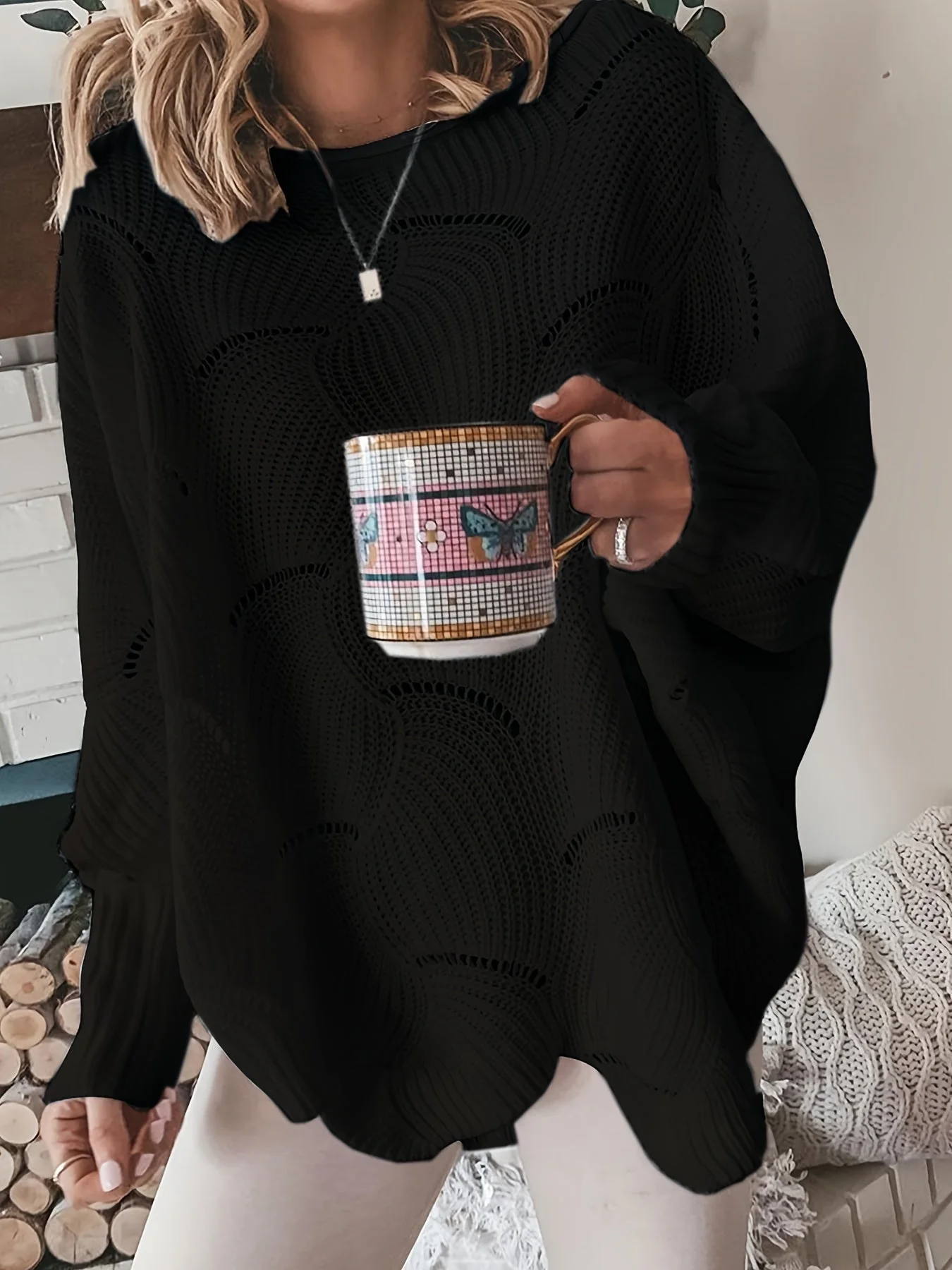 Flor | Women's rib knit sweater - Image 5