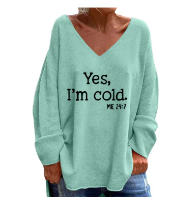 Flor | Women's V-neck sweater - Image 3