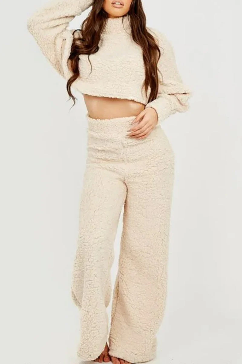 Flora | Casual solid color half turtleneck long sleeve two piece sweater - Image 11