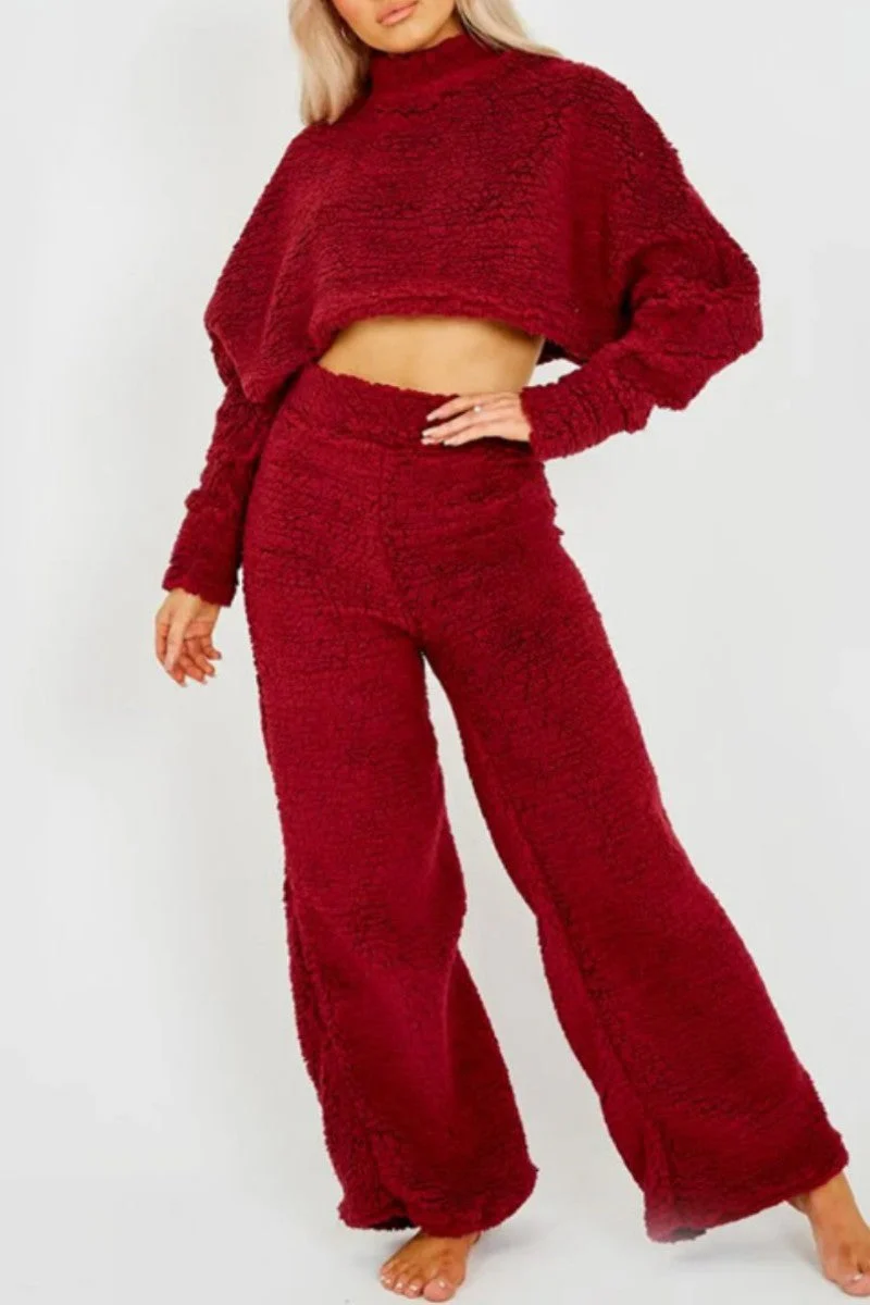 Flora | Casual solid color half turtleneck long sleeve two piece sweater - Image 3