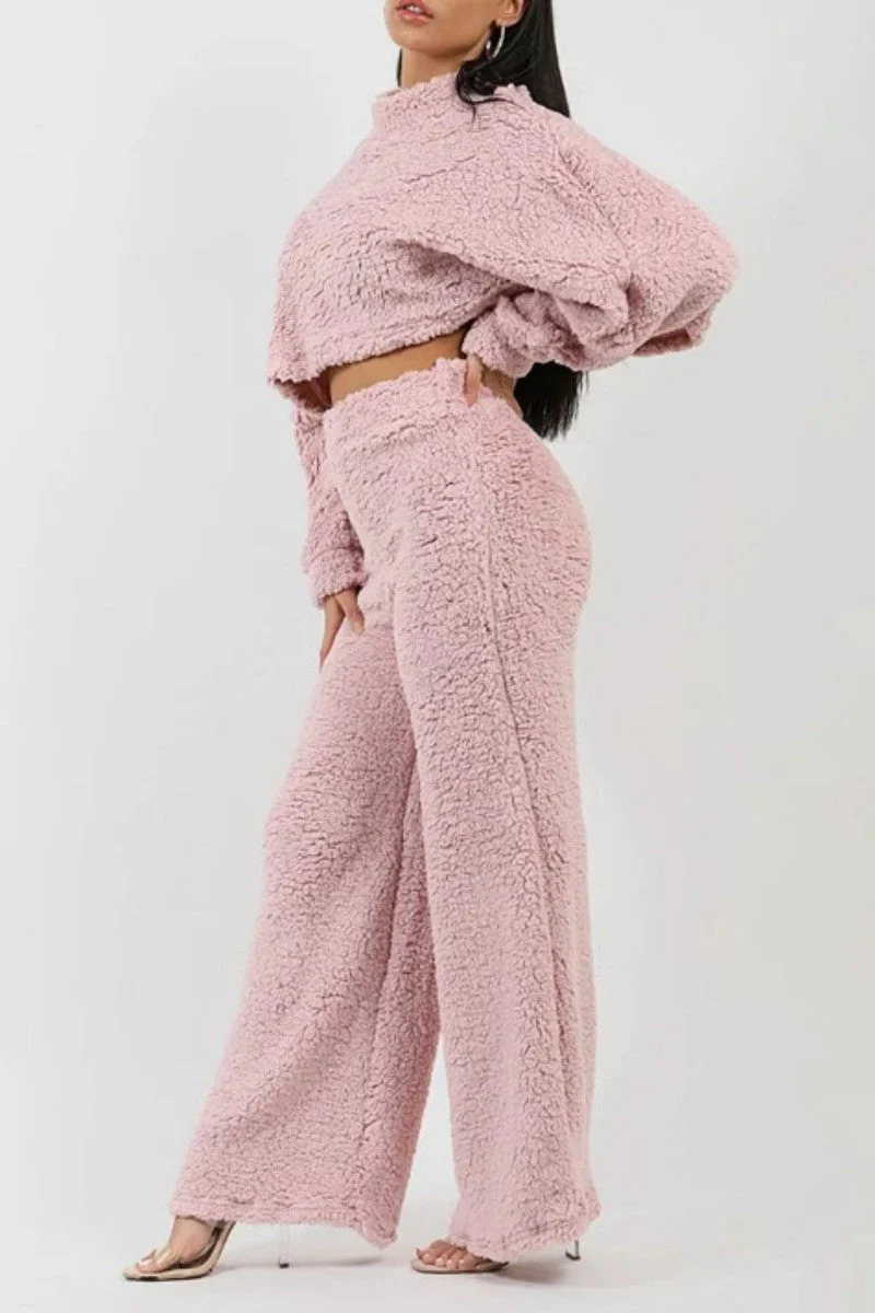 Flora | Casual solid color half turtleneck long sleeve two piece sweater - Image 4
