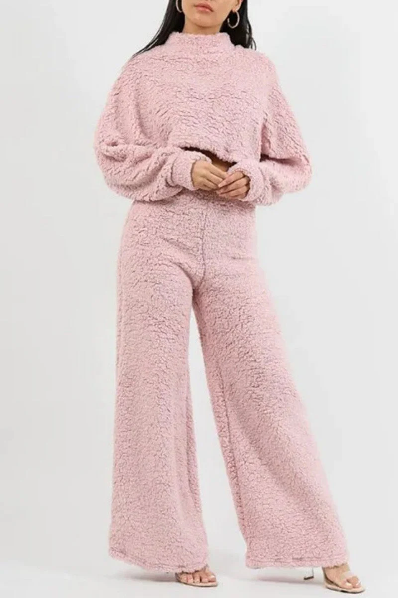 Flora | Casual solid color half turtleneck long sleeve two piece sweater - Image 7