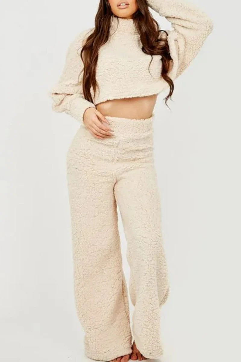 Flora | Casual solid color half turtleneck long sleeve two piece sweater - Image 9