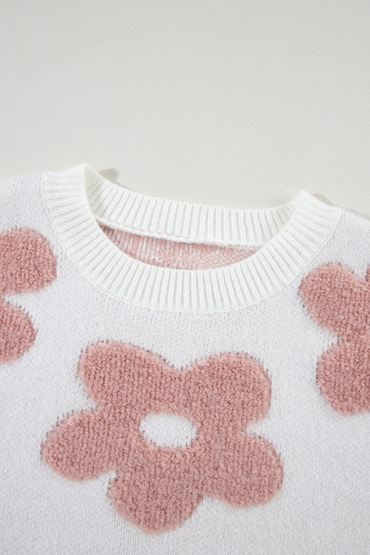 Flora | Vintage floral sweater with dropped shoulders - Image 12