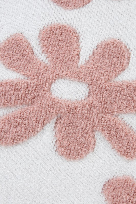 Flora | Vintage floral sweater with dropped shoulders - Image 13