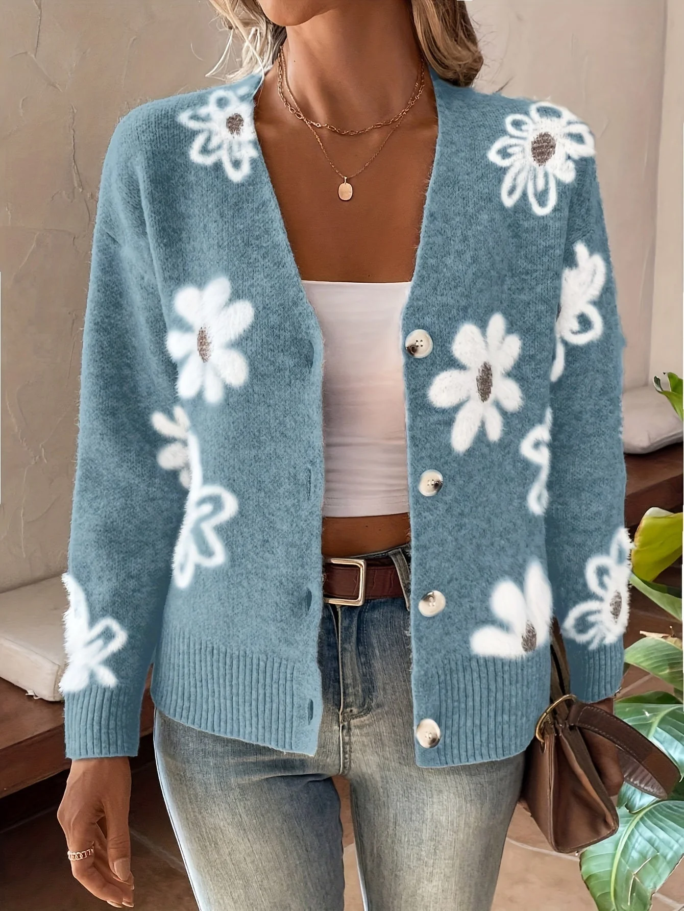 Florencia | Floral sweater for women - Image 2