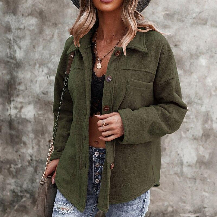 Florencia | Elegant oversized fleece jacket for women - Image 3