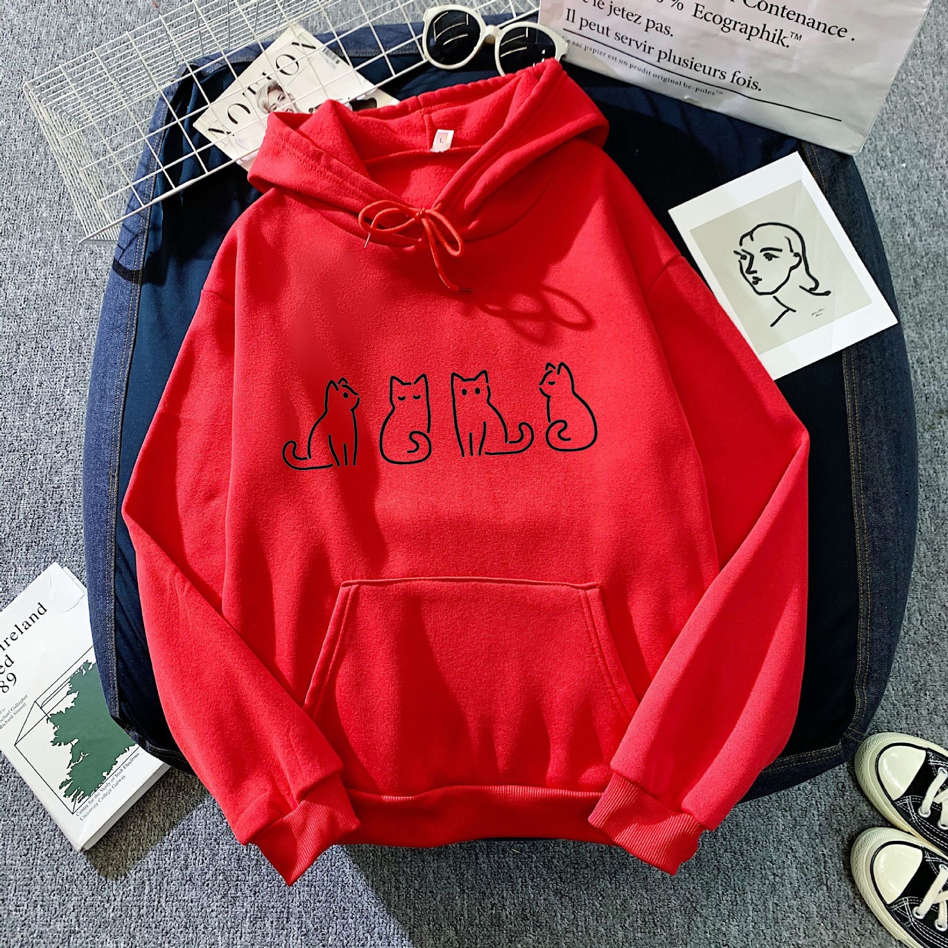 Florencia | Long sleeve casual hoodie - Image 17