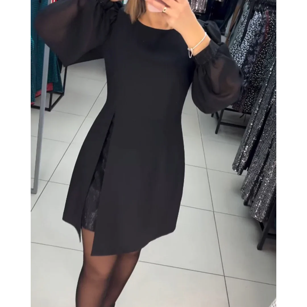 Francisca® | Elegant Plain Dress - Image 3
