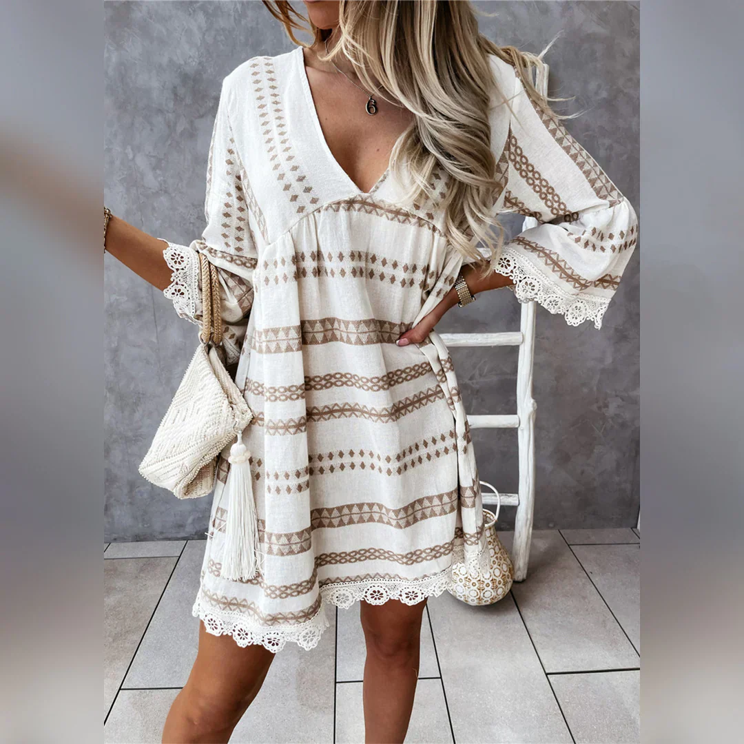 Francisca® | Elegant Summer Dress With Flared Sleeves