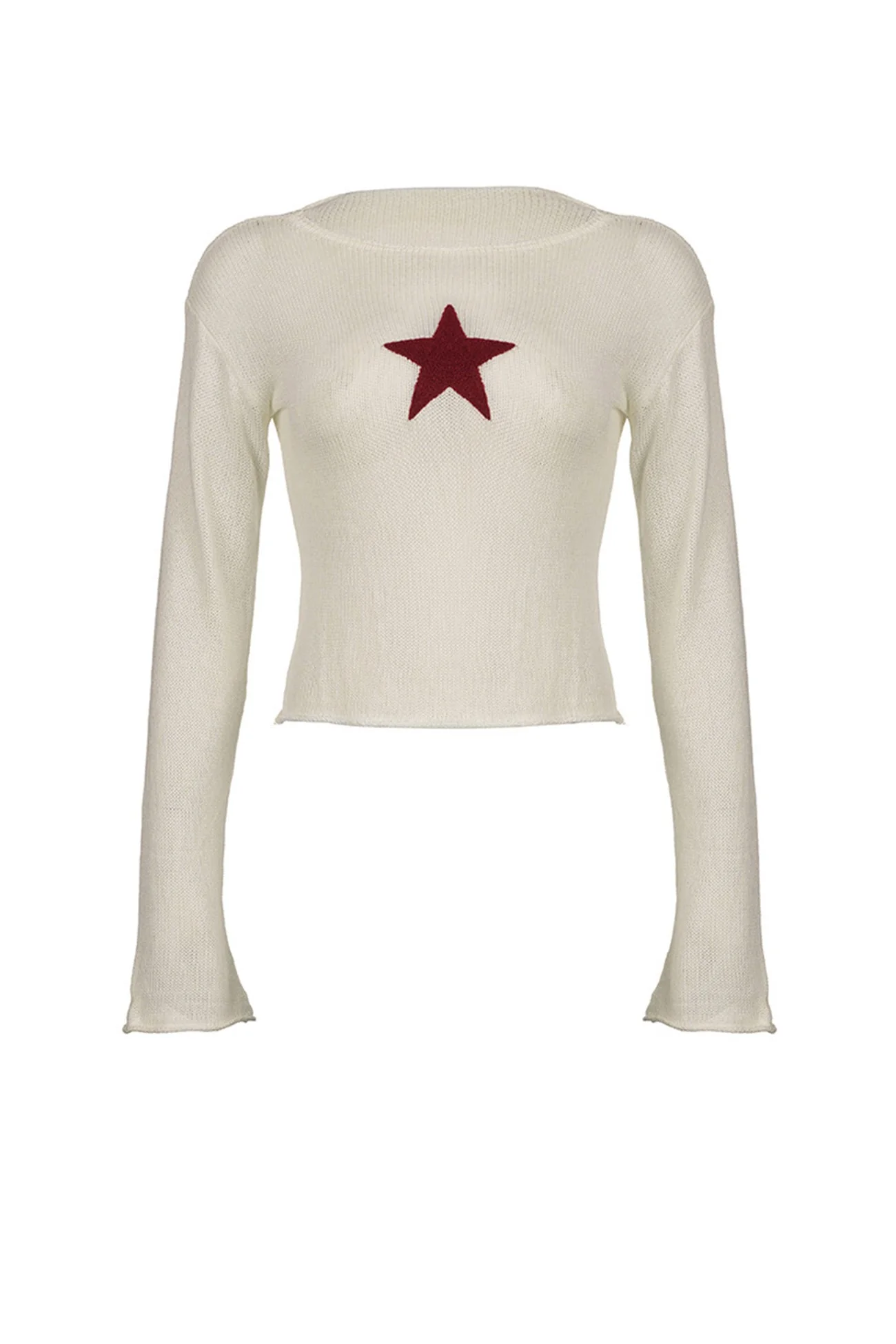 Francisca | Pentagram pattern jacquard sweater - Image 4