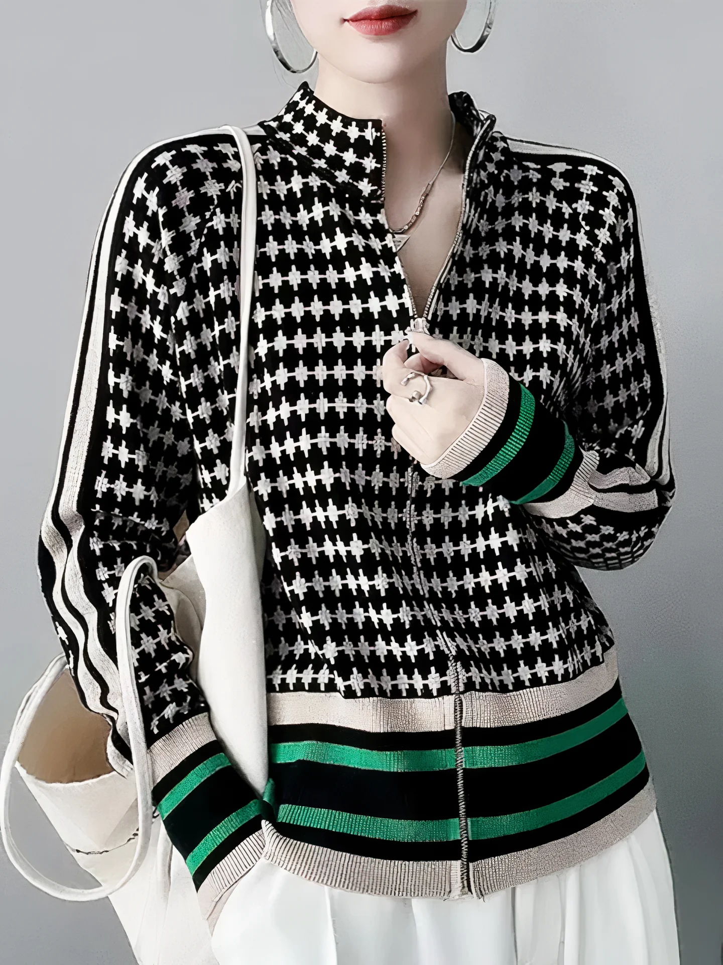 Franziska | Checked cardigan
