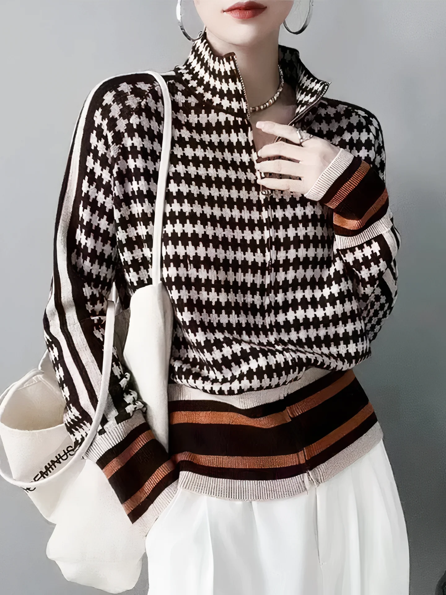 Franziska | Checked cardigan - Image 2