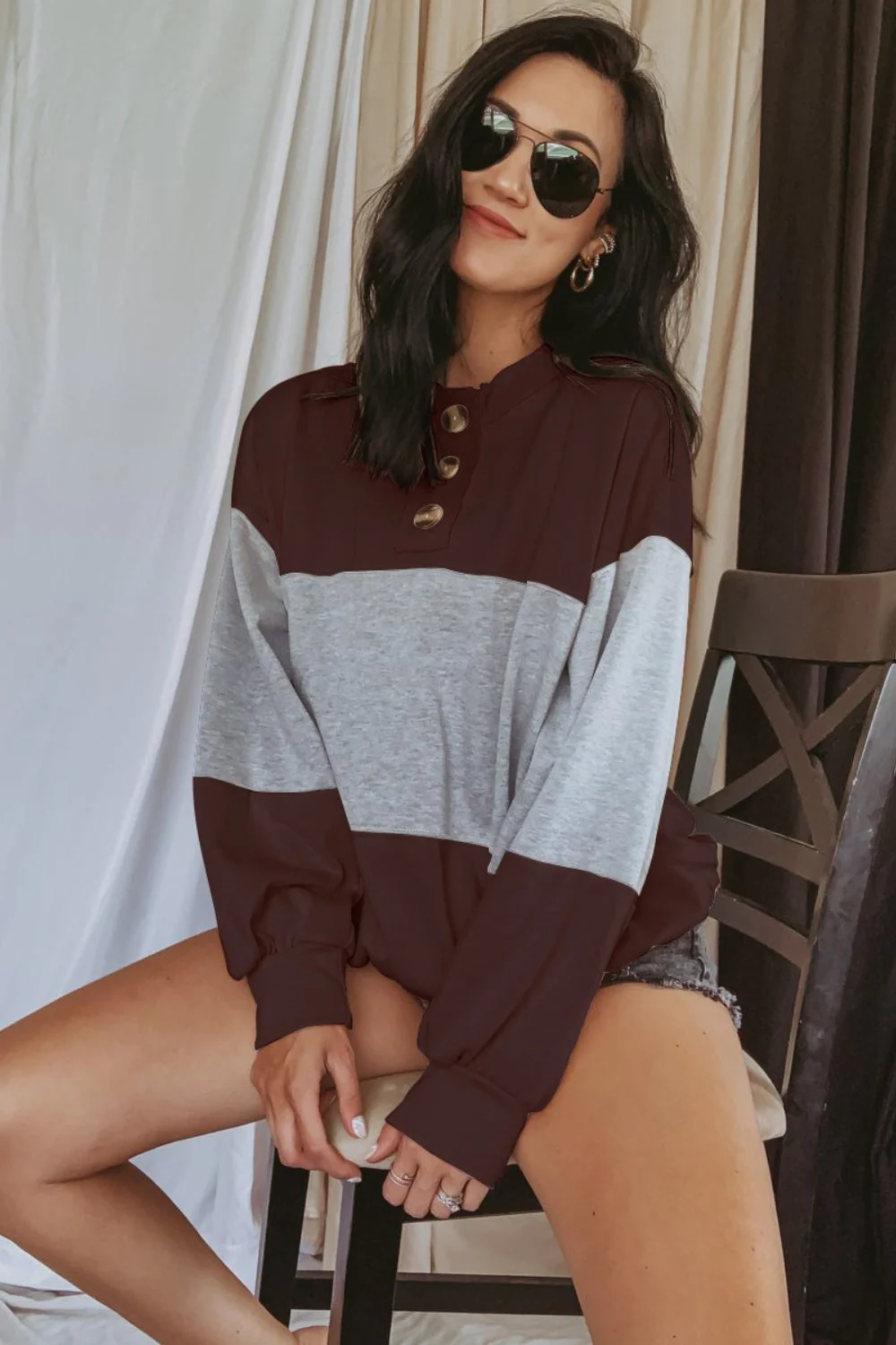Frida | Long sleeve crew neck sweatshirt