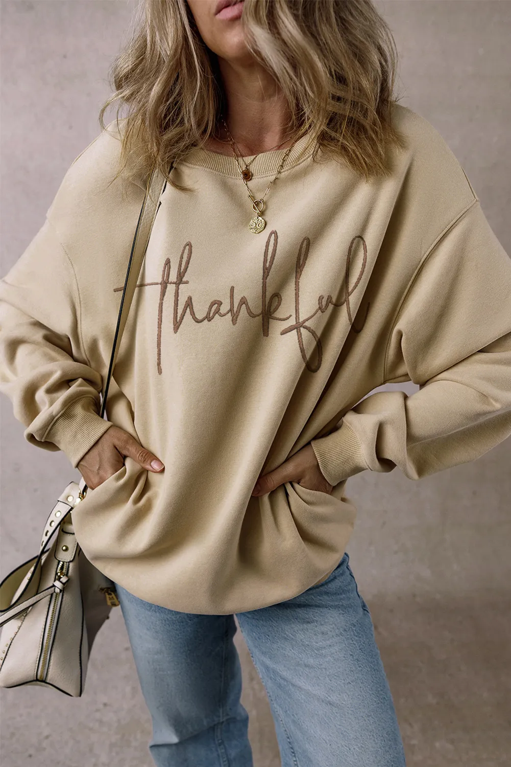 Frida | THANKFUL crew neck long sleeve sweatshirt - Image 2