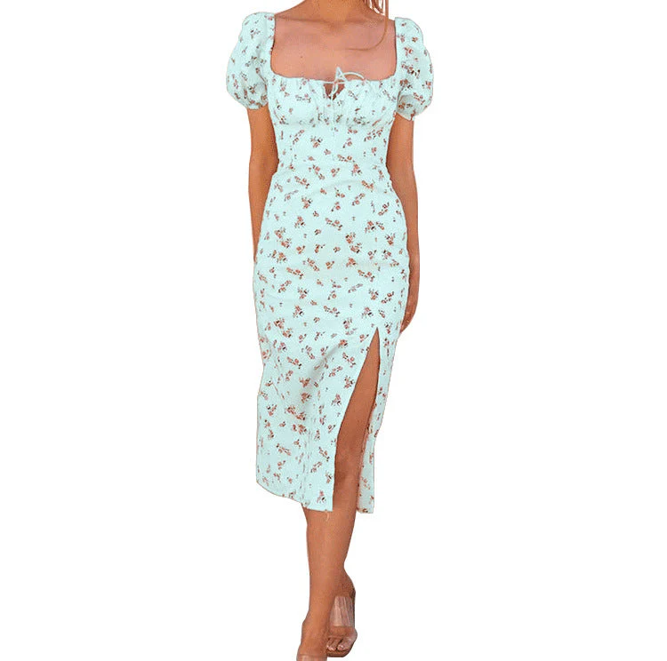Frida® | Women'S Floral Print Puff Sleeve Midi Dress - Image 4