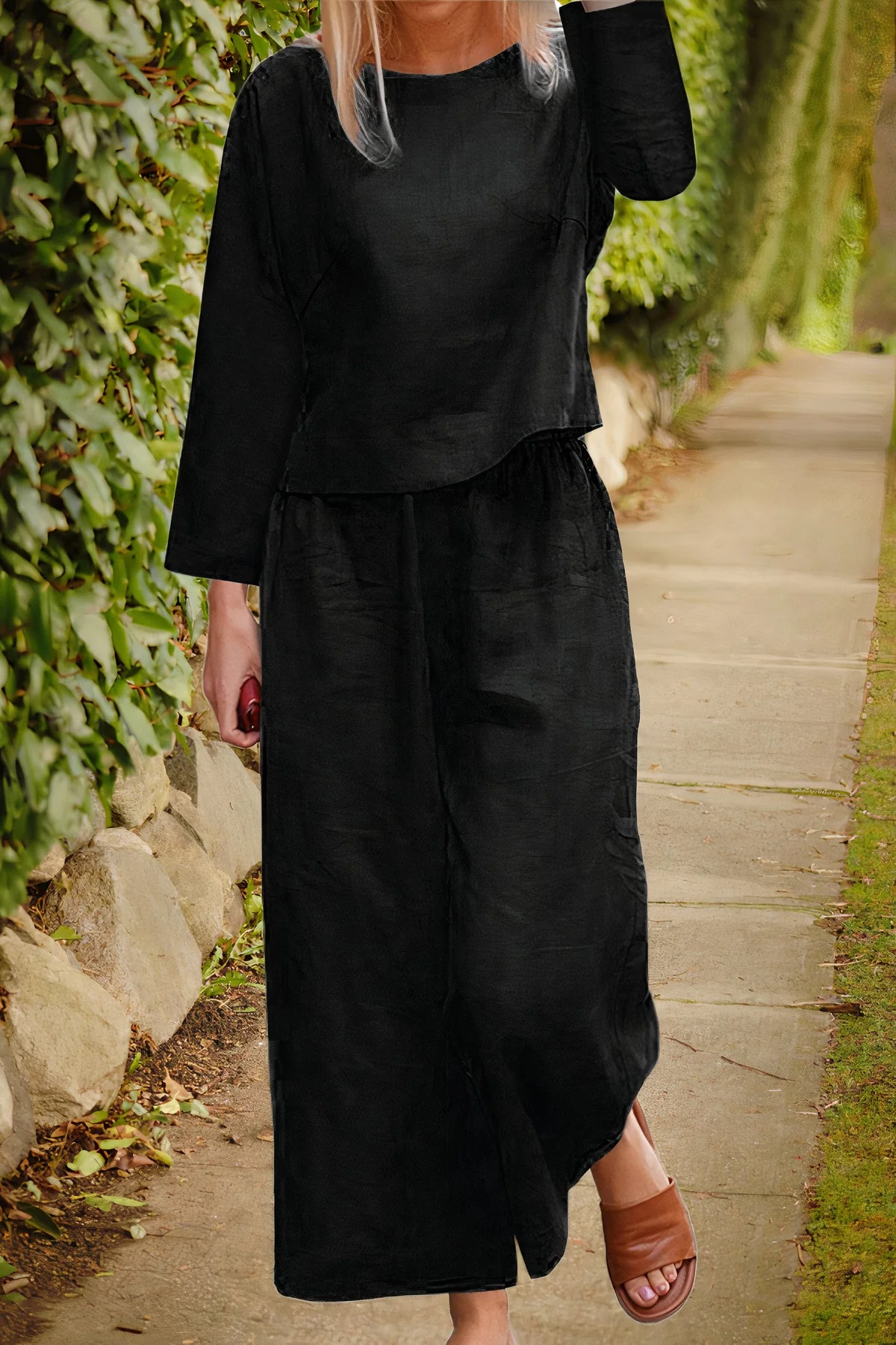 Gabriela® | Airy Blouse & Trousers Linen Set - Image 4