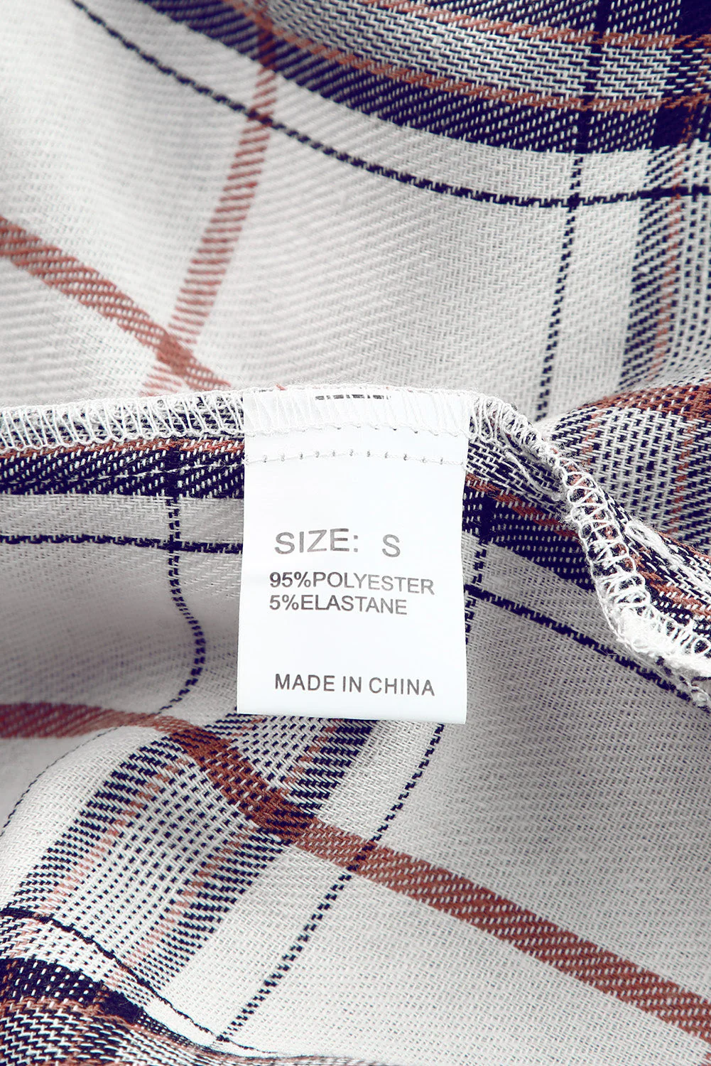 Gabriela | Checked high-low jacket with slit - Image 11
