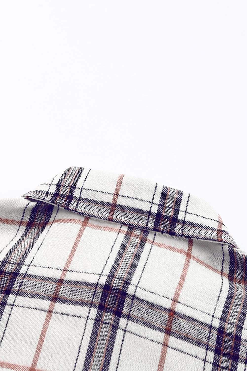 Gabriela | Checked high-low jacket with slit - Image 8