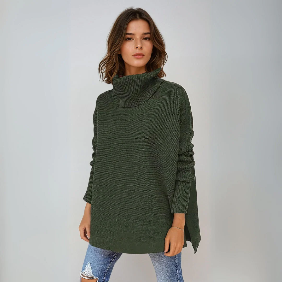Gabriela | Warm turtleneck sweater for women - Image 2