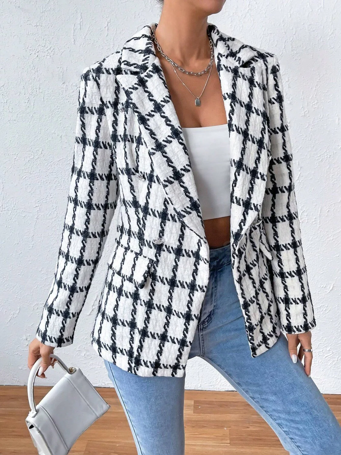 Gabriele | Long sleeve blazer with lapel collar and pockets - Image 10