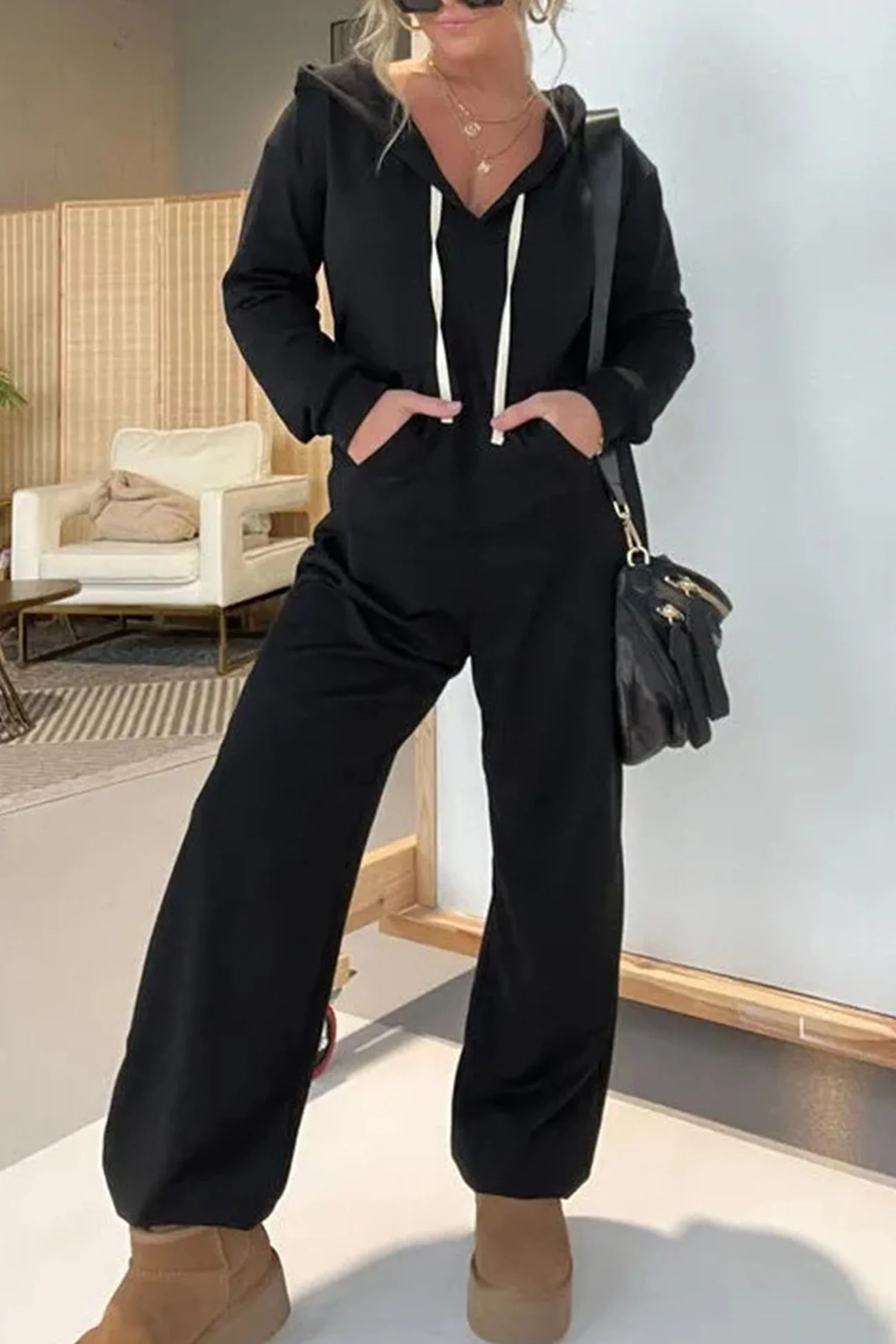 Gabriella | Solid hooded overalls - Image 3