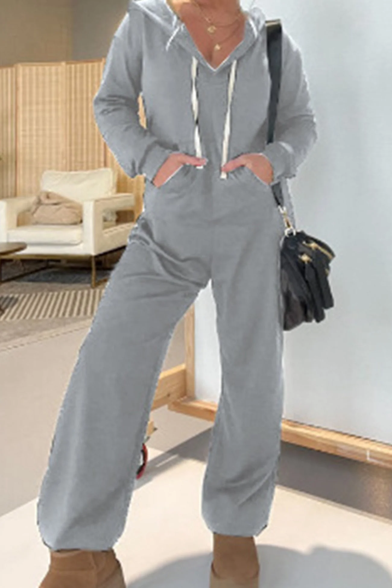 Gabriella | Solid hooded overalls - Image 4