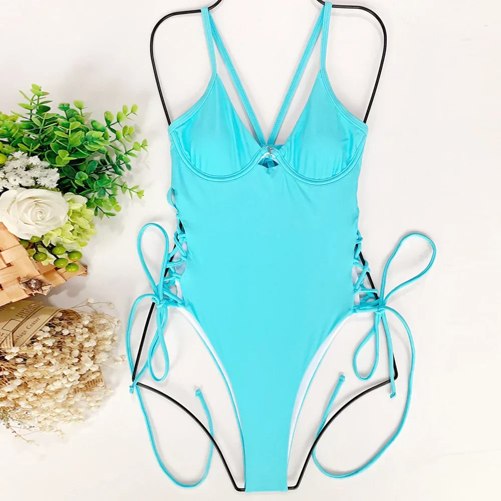 Galilea® | Push-Up Swimsuit With Open Back And Lace - Image 3
