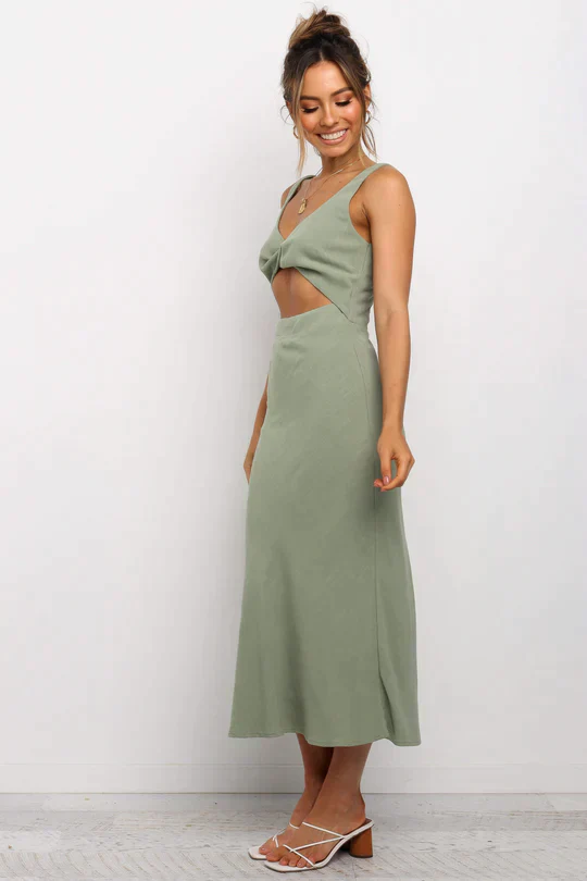 Galla® | Midi Dress In A Wrap Style - Image 10