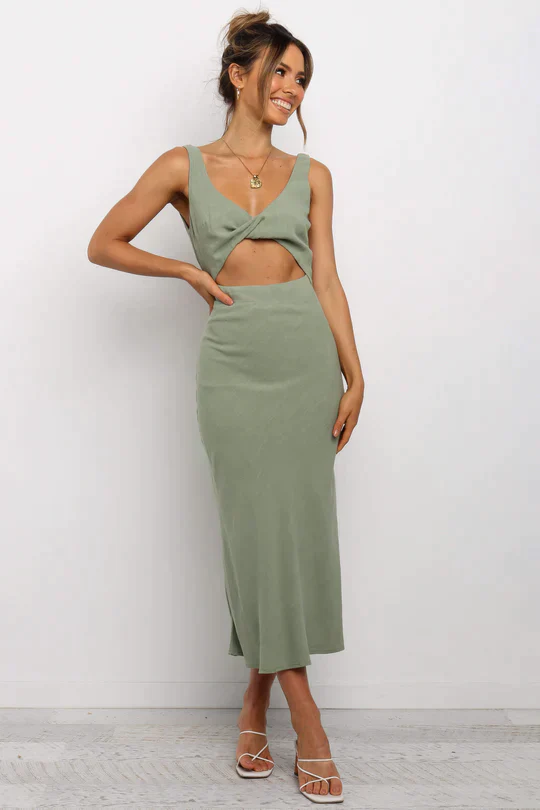 Galla® | Midi Dress In A Wrap Style - Image 9