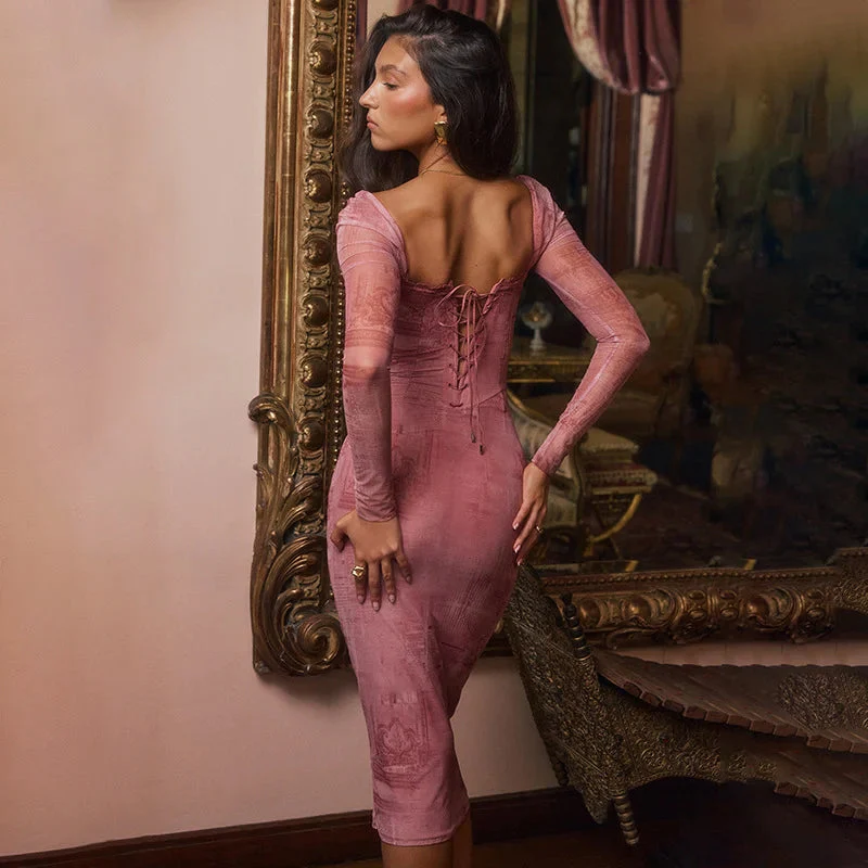 Gaudelia® | Elegant Pink Womendress - Image 4