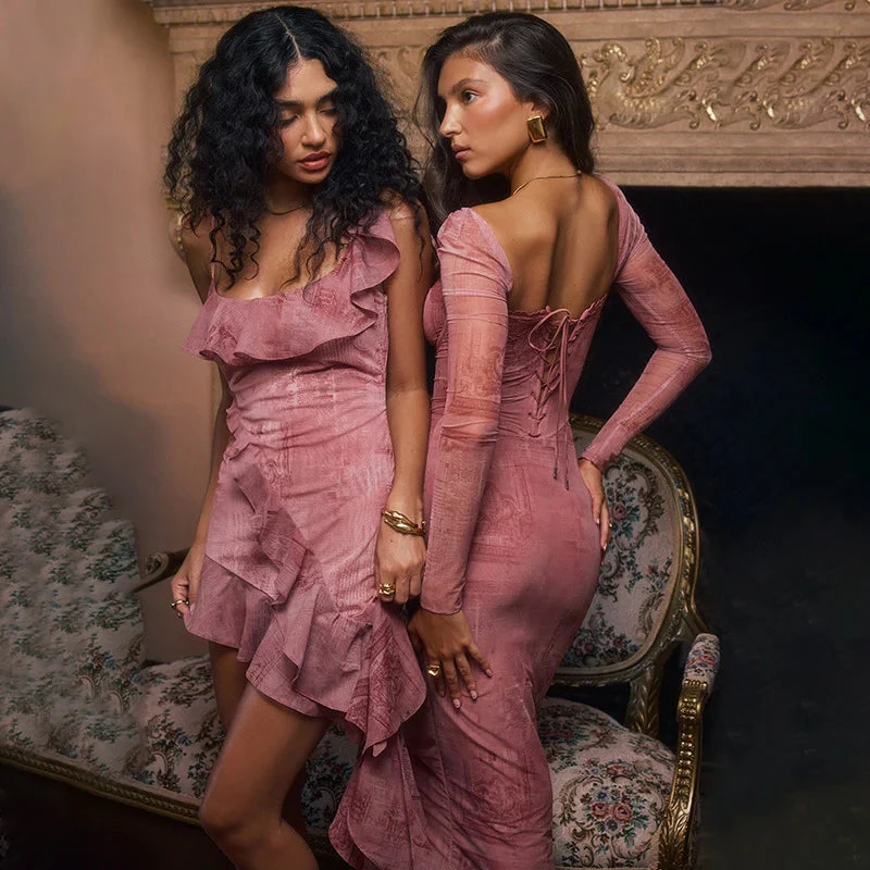 Gaudelia® | Elegant Pink Womendress - Image 5