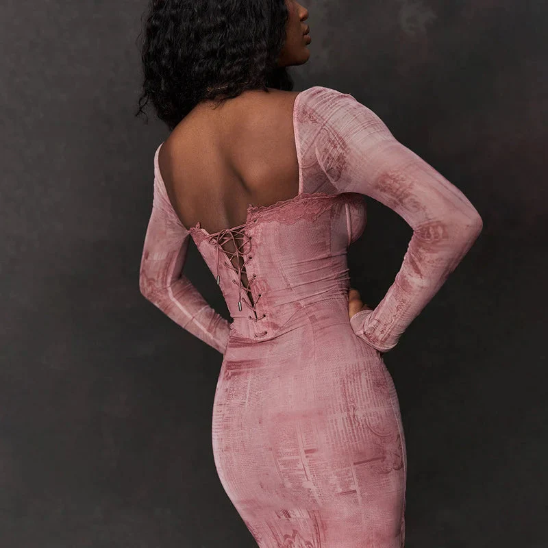 Gaudelia® | Elegant Pink Womendress - Image 6