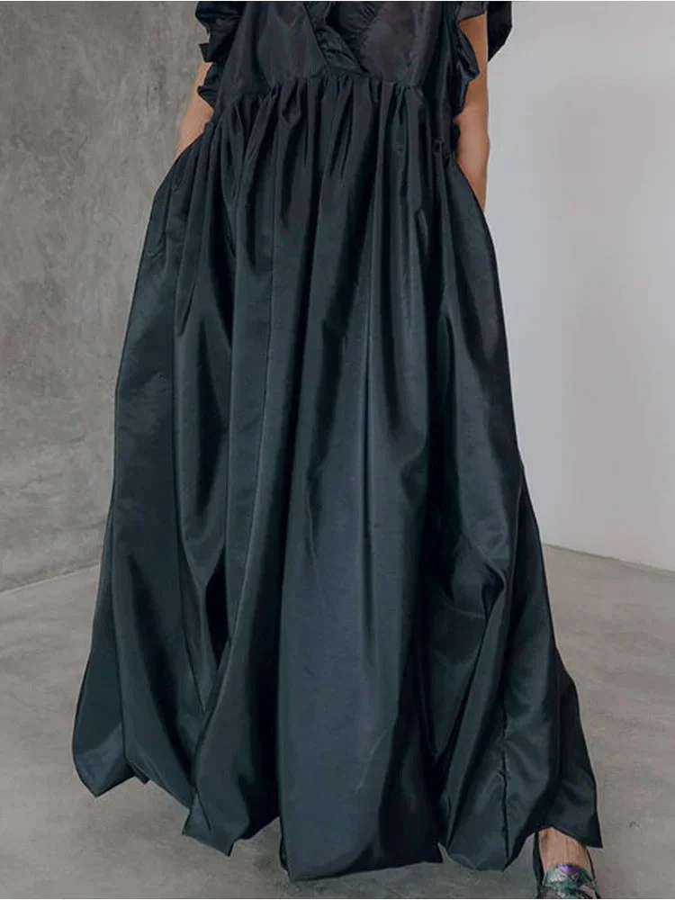 Gema® | Elegant Maxi Dress With Ruffle Sleeves - Image 3