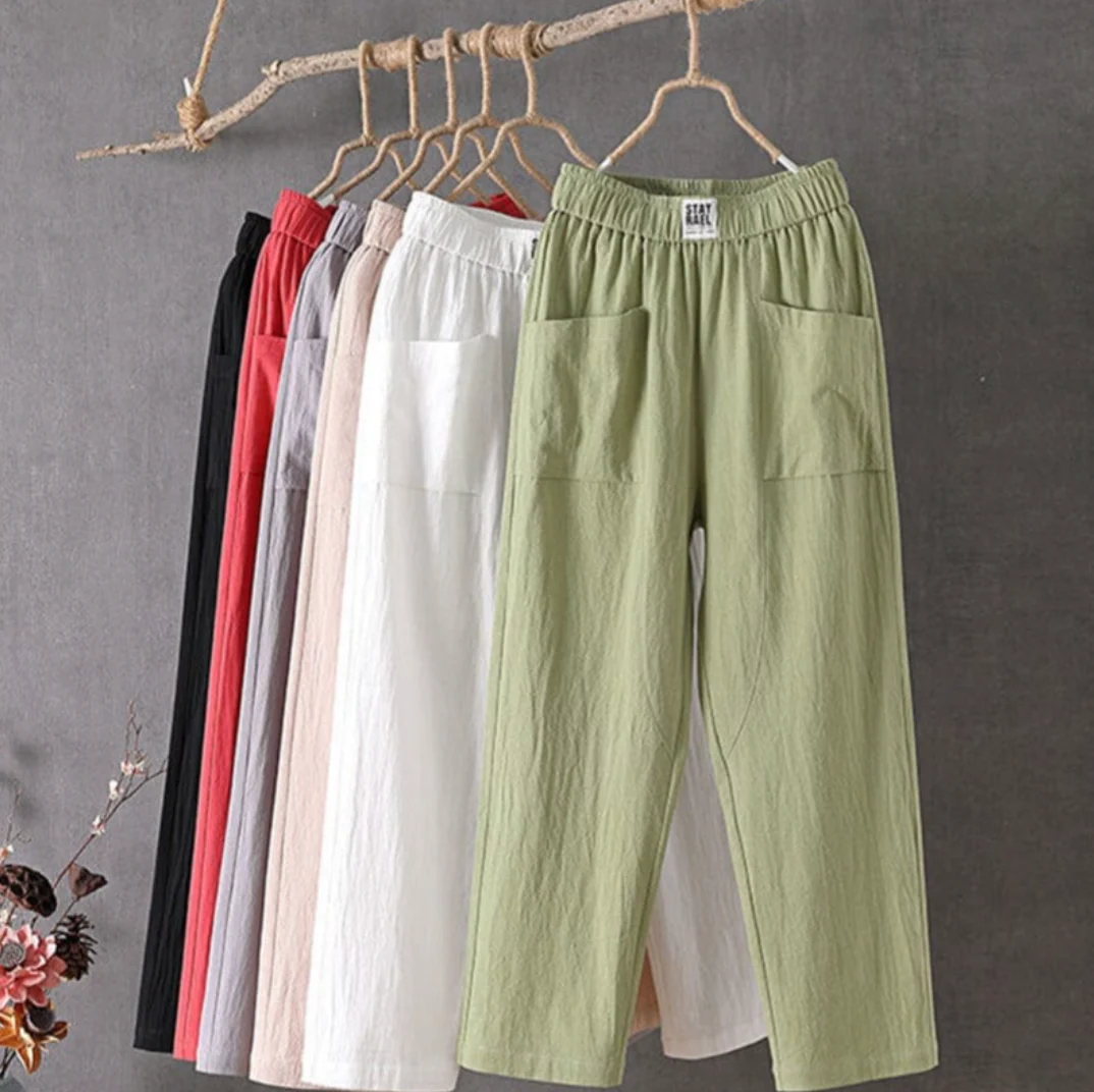 Genoveva® | Linen Trousers With Elastic Waist - Image 7