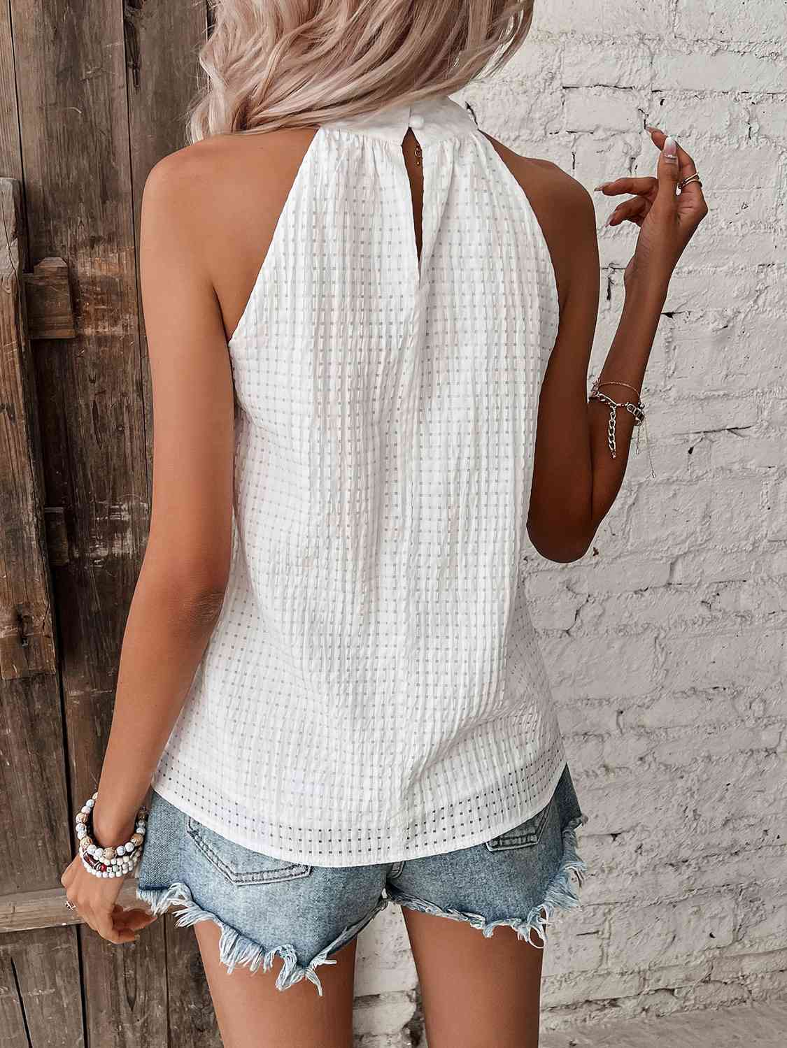 Georgina® | Halter Top With Dot Detail - Image 2