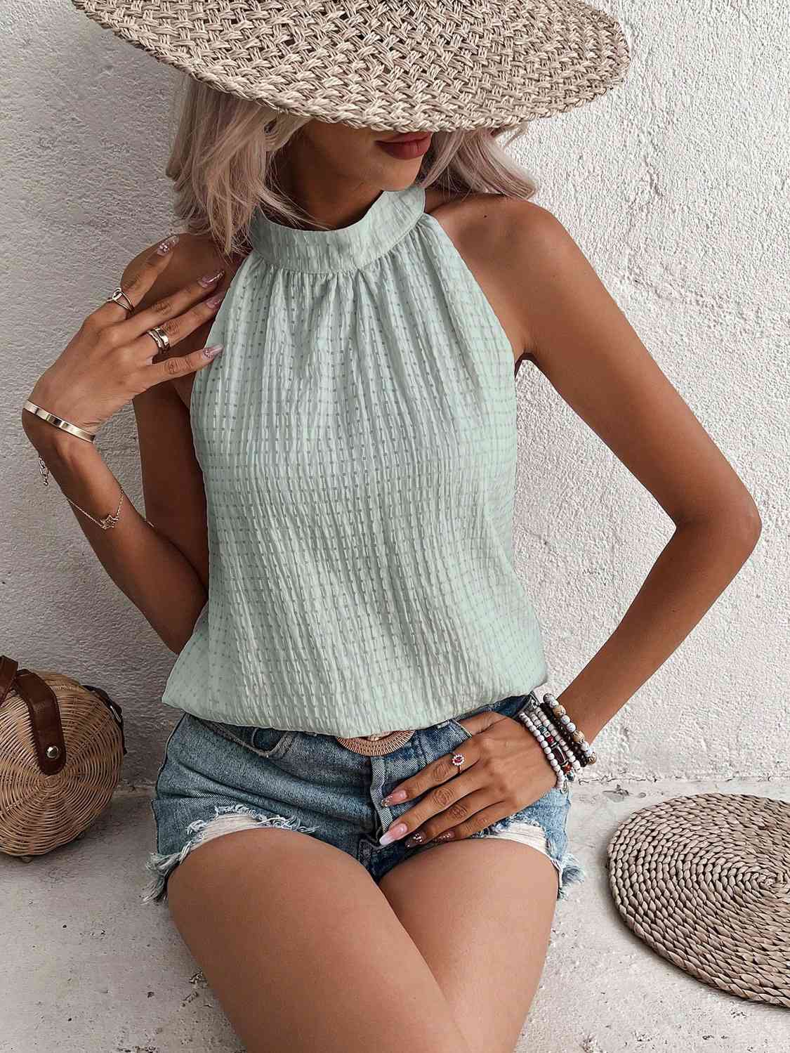 Georgina® | Halter Top With Dot Detail - Image 5