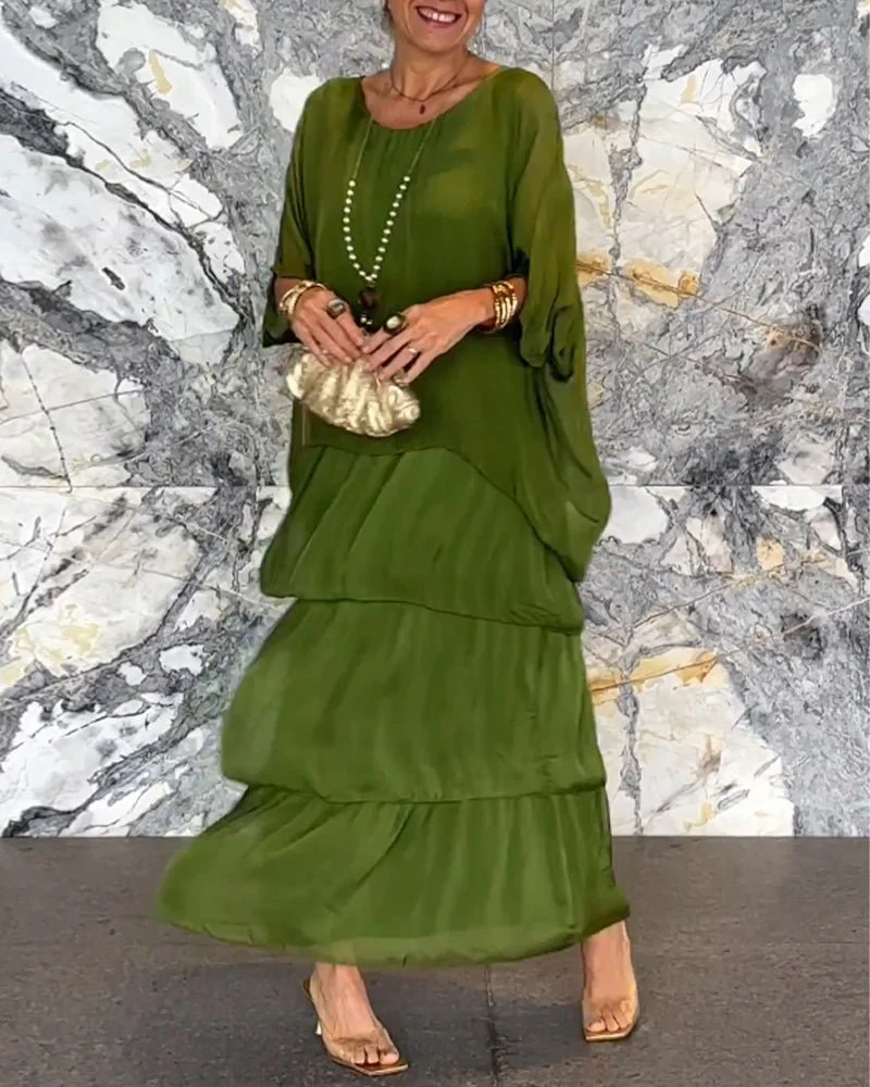 Geraldine® | Elegant A-Line Maxi Dress - Image 2