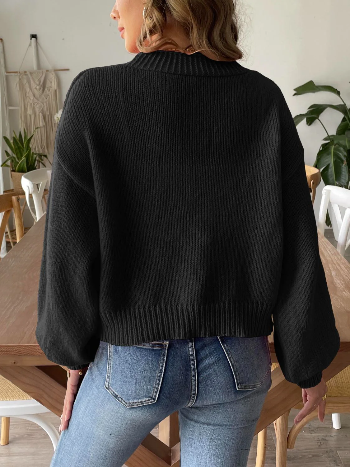 Geraldine | Long sleeve open front cardigan - Image 5