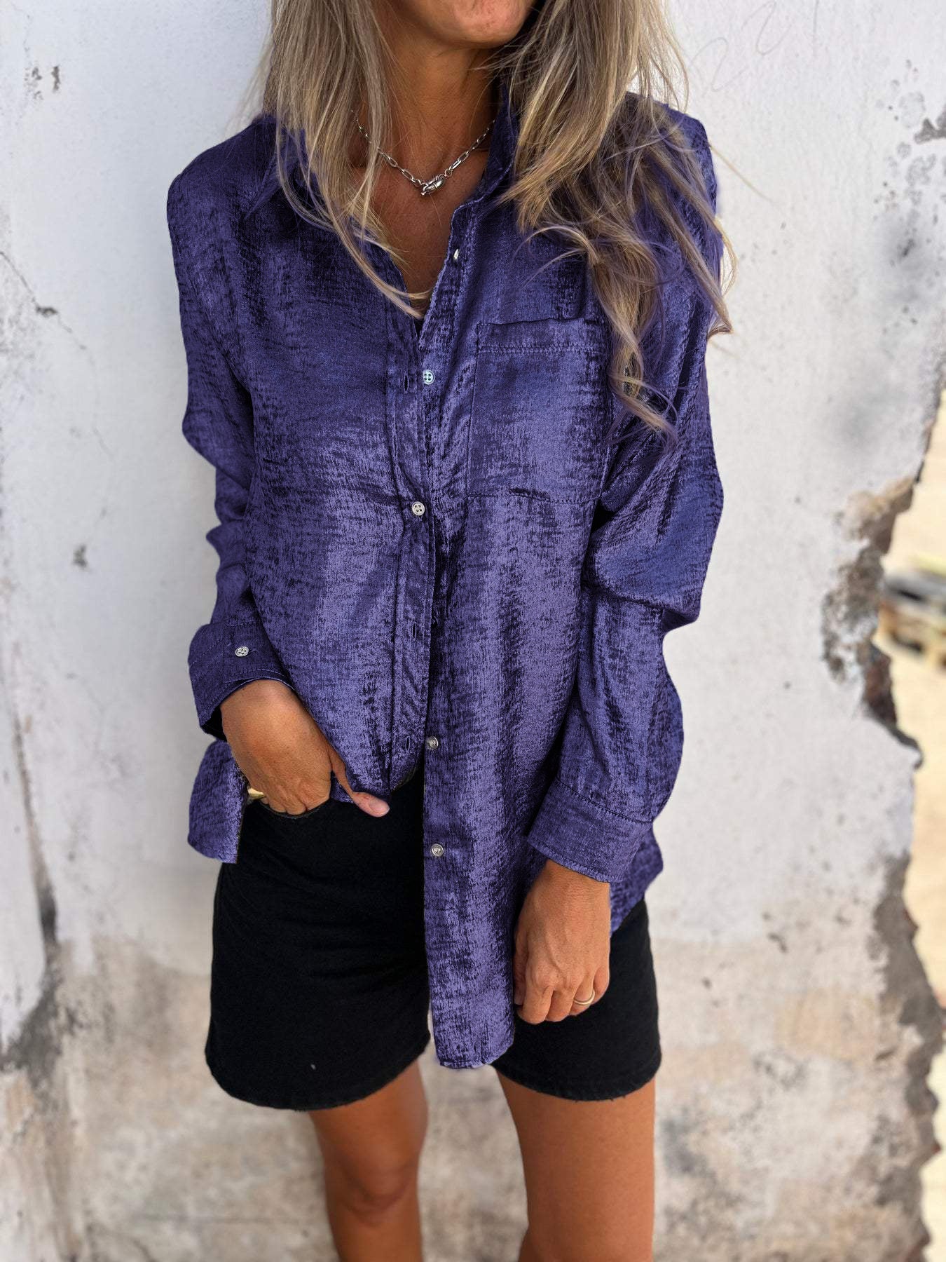 Geraldine® | Stylish Metallic Shirt - Image 6