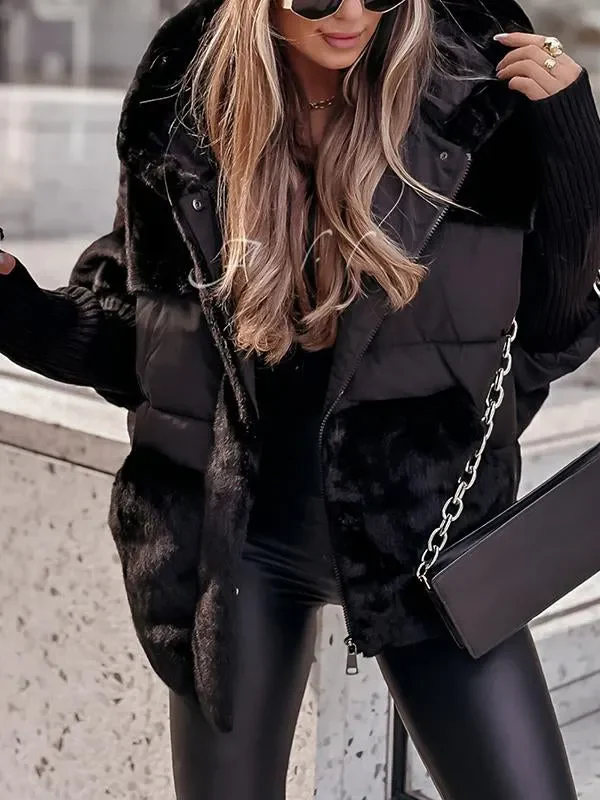 Gilda | Hooded bomber jacket for women. - Image 15