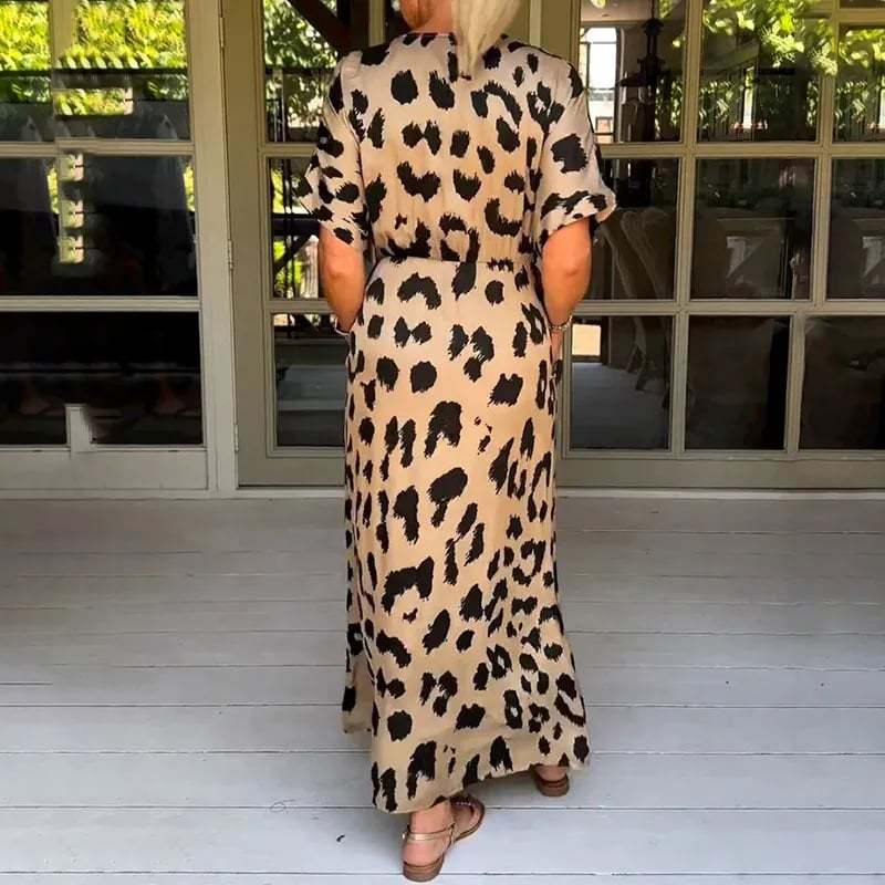 Gilda | Long leopard dress - Image 3