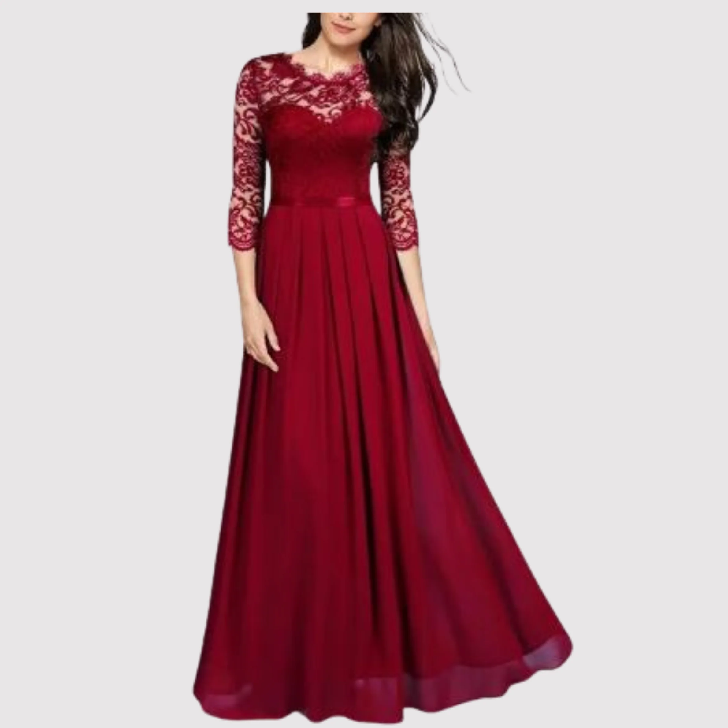 Gilda® | Sexy Lace Chiffon Dress - Image 2