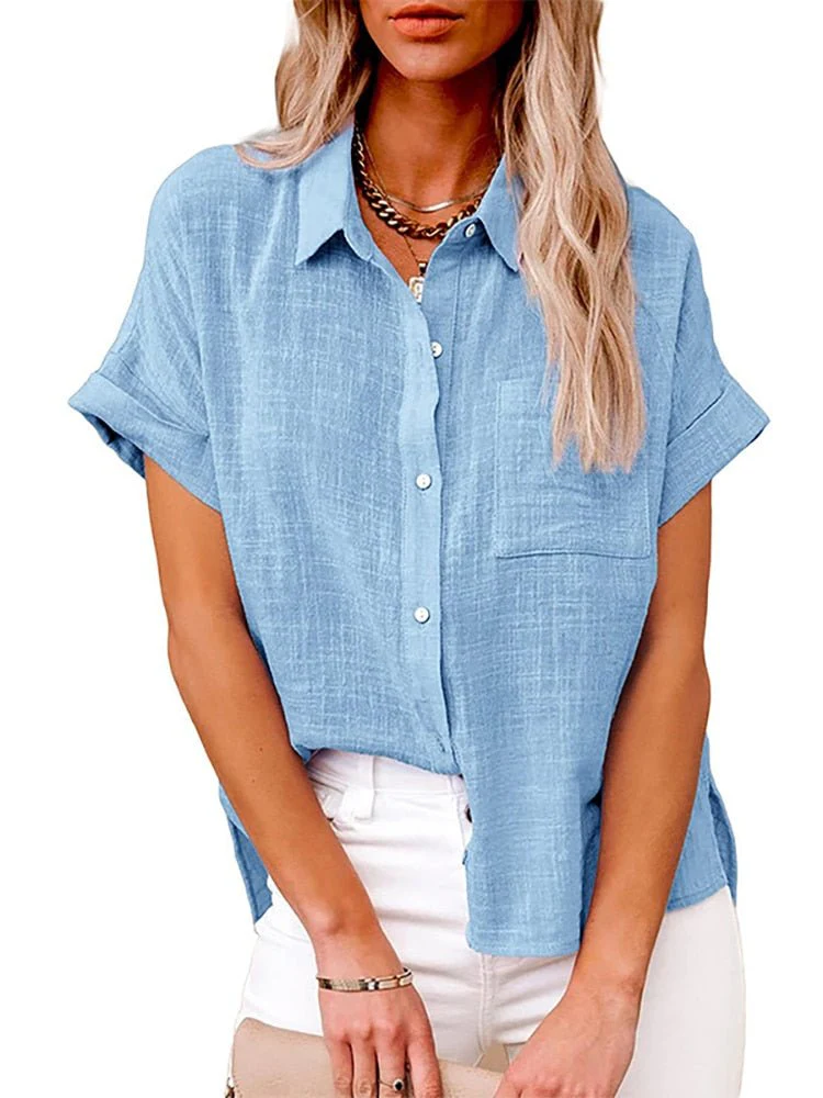 Gimena® | Casual Short Sleeve Blouse - Image 6