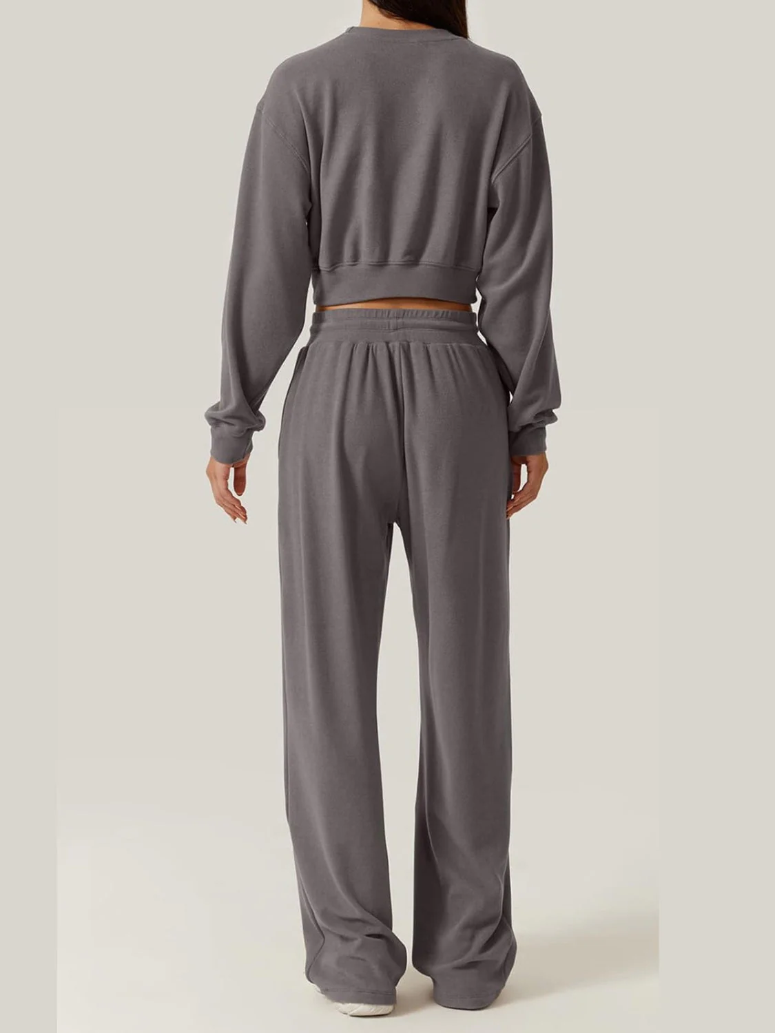 Gina | Set consisting of a crossover crew neck top and drawstring trousers - Image 13