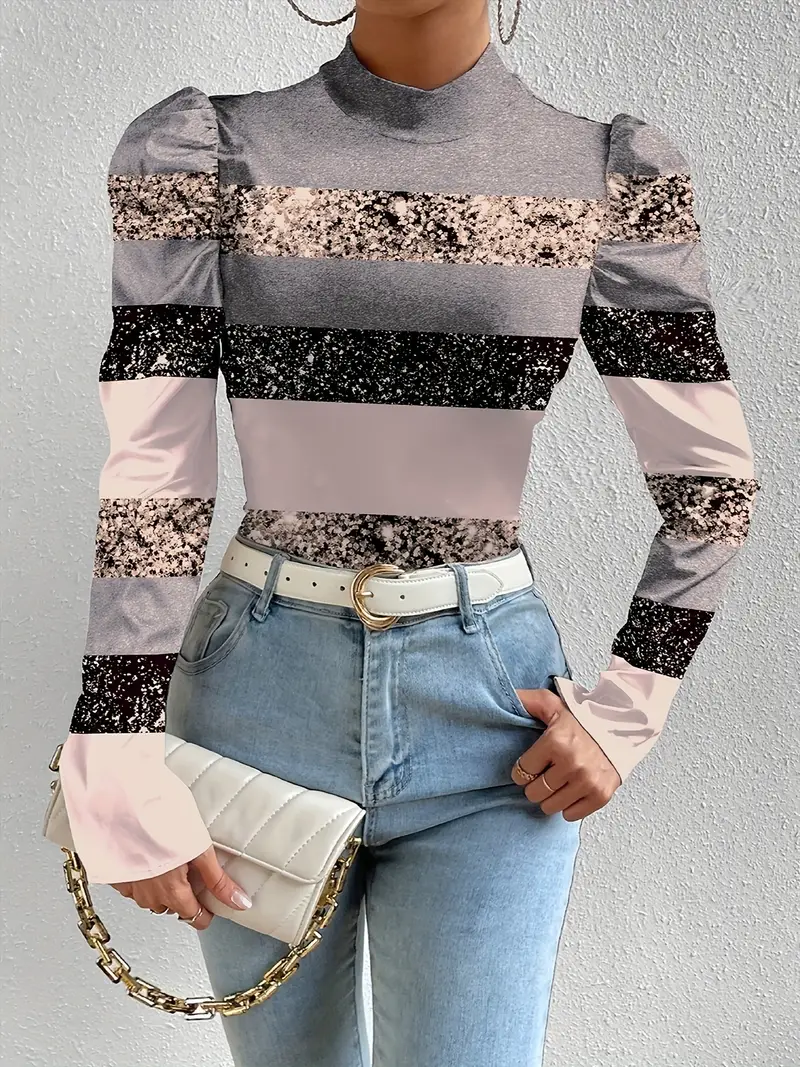 Ginevra® | Satin Blouse With Puff Sleeves - Image 5