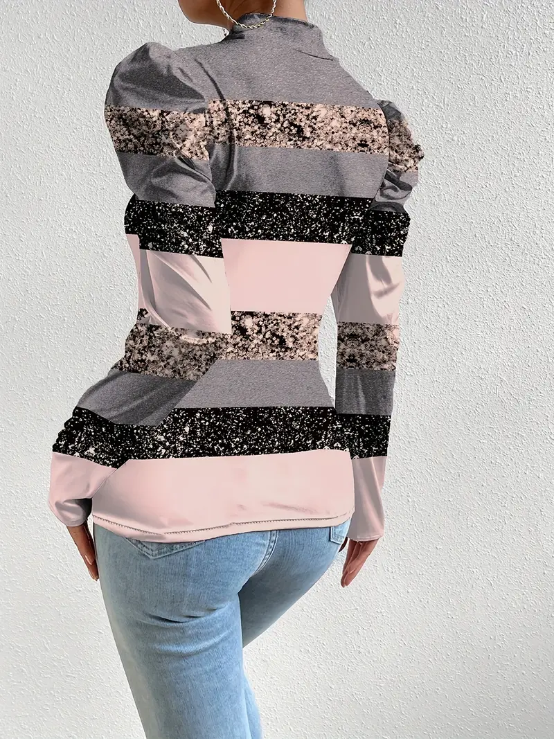 Ginevra® | Satin Blouse With Puff Sleeves - Image 6